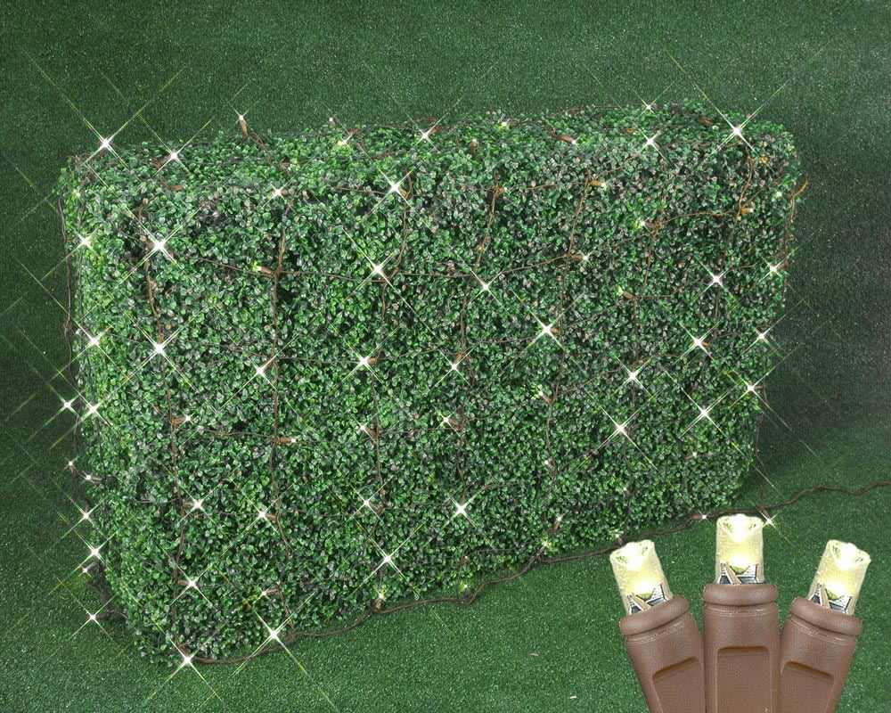 Novelty Lights 100 Warm White LED Net Lights (4 FT X 6 FT), 5MM Lights