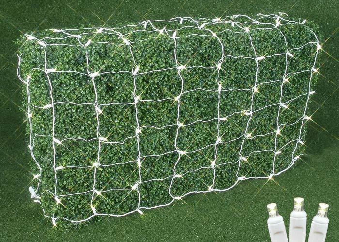 Novelty Lights 100 Warm White LED Net Lights (4 FT X 6 FT), 5MM Lights