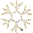 thumbnail image 1 of Novelty Lights 15" Warm White Christmas LED Snowflake Sculpture, Made With LED Rope Light, 1 of 2