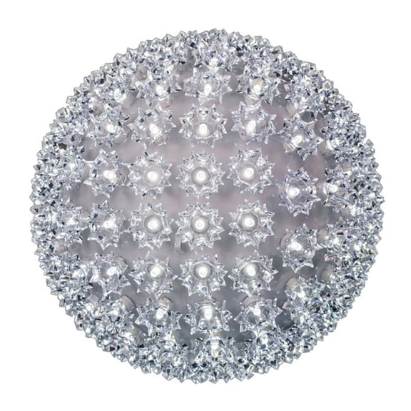 Novelty Lights 150 Light 10" Pure White LED Starlight Sphere with Power Supply, 12ft Power Cord, IP65 Coaxial Connection System for Indoor/Outdoor Use