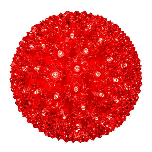 Novelty Lights 150 Light 10" Red LED Starlight Sphere with Power Supply, 12ft Power Cord, IP65 Coaxial Connection System for Indoor/Outdoor Use