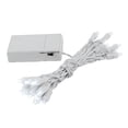 thumbnail image 1 of Novelty Lights 20 Light Battery Operated LED Christmas Mini Light Set, Pure White, White Wire, 8' Long, 1 of 5