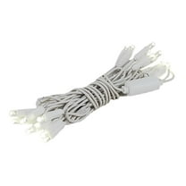 Novelty Lights 20 Light Warm White LED Christmas Craft Mini Light Set (White Wire, 8.5 Feet)