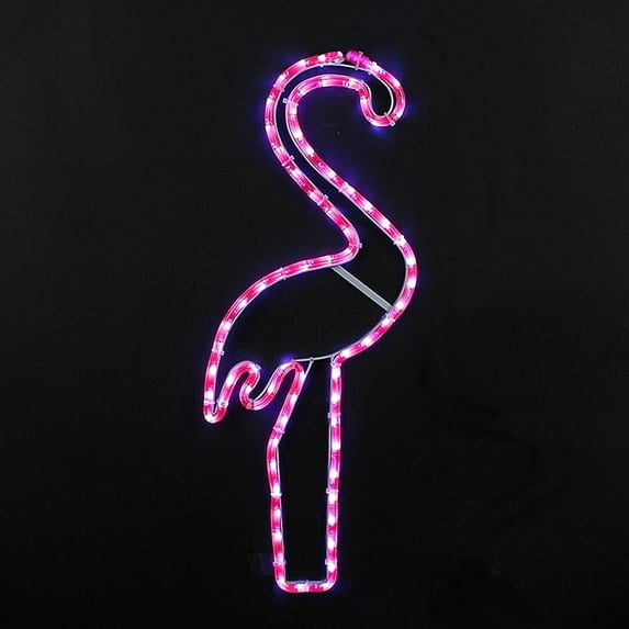 Novelty Lights 24" Tropical Pink Flamingo LED Rope Light Motif