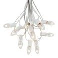thumbnail image 1 of Novelty Lights 25 Feet C7 Clear Christmas String Light Set, Vintage Holiday Hanging Light Set, White Wire, 1 of 5
