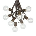 thumbnail image 1 of Novelty Lights 25 Feet Clear G40 Globe Outdoor Patio String Lights, Brown Wire, 1 of 7