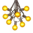 thumbnail image 1 of Novelty Lights 25 Feet Yellow G40 Globe Outdoor Patio String Lights, Brown Wire, 1 of 6