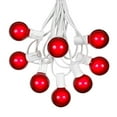 thumbnail image 1 of Novelty Lights 25 Foot G40 Outdoor Globe Patio String Lights - Set of 25 G40 Globe Bulbs Red, 1 of 6