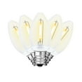thumbnail image 1 of Novelty Lights 25 Pack C7 LED Filament Bulbs, Warm White Shatterproof Plastic Replacement Christmas Lights, E12 Base, Indoor/Outdoor Strings, Dimmable, 1 of 7