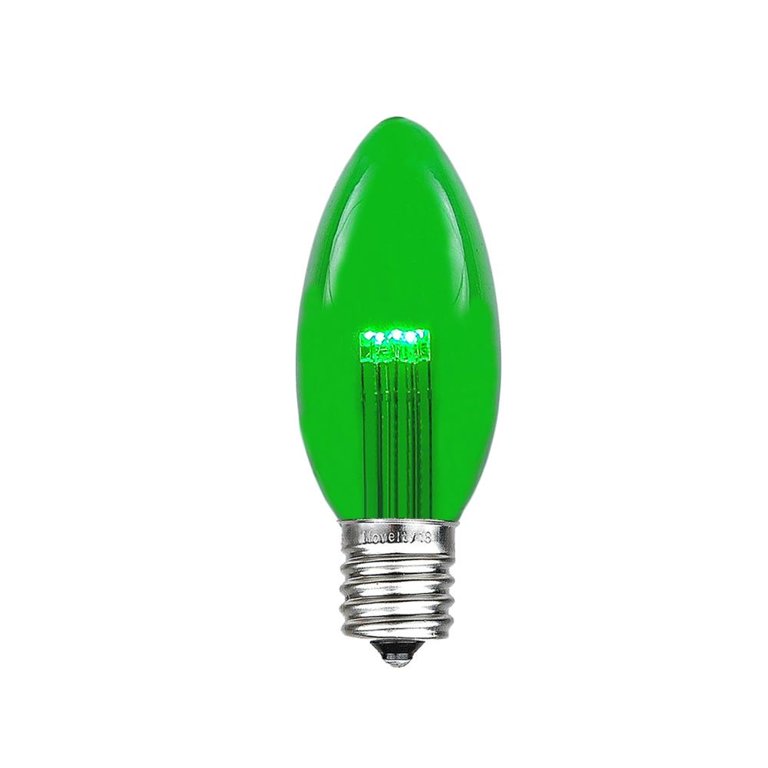 C9 Multicolor Christmas Light Bulbs - 25 Pack, E17 Intermediate Base, 7W, For Indoor & Outdoor Holiday Decor