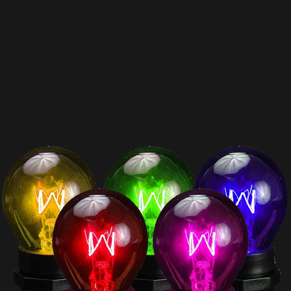 Novelty Lights 25 Pack S14 Outdoor Patio Edison Replacement Bulbs, E26 Medium Base, Clear, 11 Watt