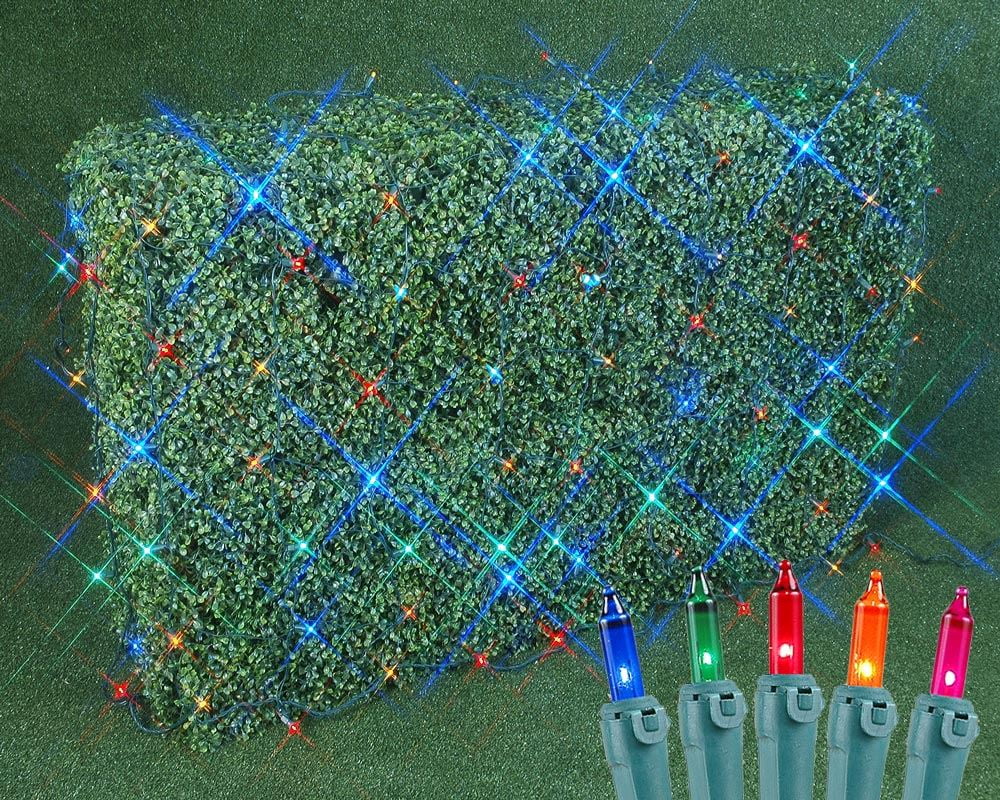 Novelty Lights 4' X 6' Commercial Grade Christmas Net Light Set, Multi