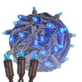 thumbnail image 1 of Novelty Lights 50 Light Blue LED Christmas Mini Light Set (Brown Wire, 11 Feet), 1 of 8