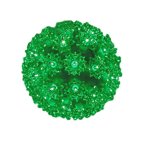Novelty Lights 50 Light Green Christmas Incandescent Starlight Sphere, 6" Diameter