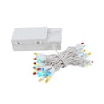 thumbnail image 1 of Novelty Lights 50 Light LED Battery Operated Christmas Mini Light Set, Multi, White Wire, 18' Long, 1 of 6