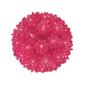 Novelty Lights 50 Light Pink Christmas Incandescent Starlight Sphere, 6" Diameter