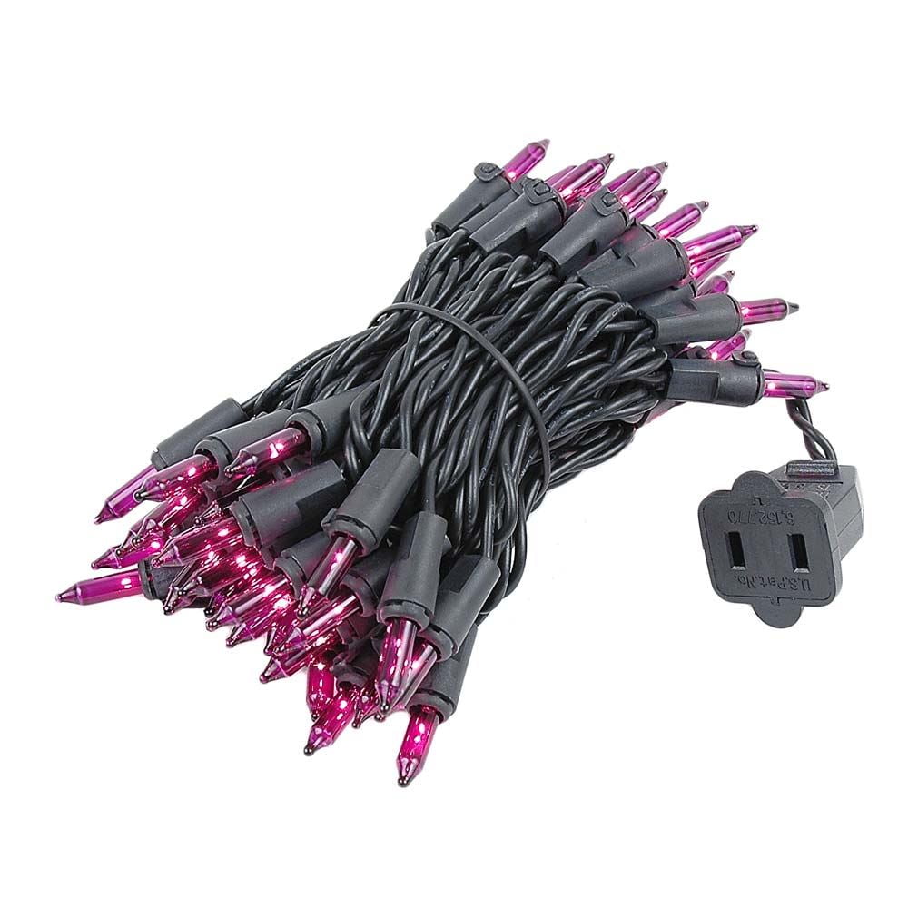 Novelty Lights Purple 50 Light Incandescent Mini Christmas String