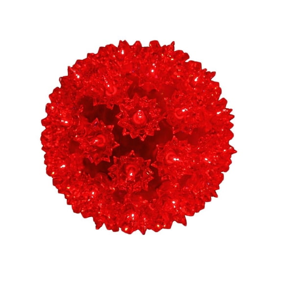 Novelty Lights 50 Light Red Christmas Incandescent Starlight Sphere, 6" Diameter