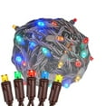 thumbnail image 1 of Novelty Lights 50 LightMulti LED Christmas Mini Light Set (Brown Wire, 25 Feet), 1 of 8