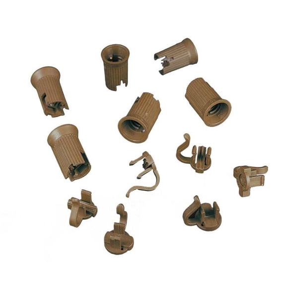 Novelty Lights 50 Pack C7 Replacement Sockets, Brown, SPT-2