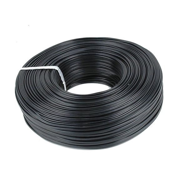 Novelty Lights 500' Black SPT-2 Zip Extension Cord Wire Spool, Make Custom Extension Cord, 18 AWG Wire