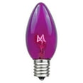 thumbnail image 1 of Novelty Lights 500 Case C7 Outdoor Christmas Replacement Bulbs, Purple, C7/E12 Candelabra Base, 5 Watt, 500 Bulbs, 1 of 6