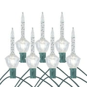 Novelty Lights 7 Light Traditional Christmas Bubble Light Set, Clear Liquid, 7 Feet