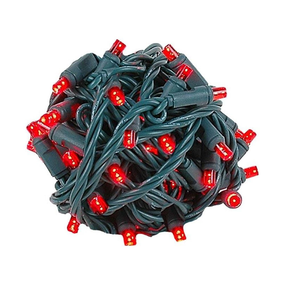 Novelty Lights 70 Light Red LED Christmas Mini String Light Set, UL
