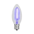 thumbnail image 1 of Novelty Lights Black Light C9 LED Shatterproof glass Christmas Replacement Bulbs 25 Pack, 1 of 5