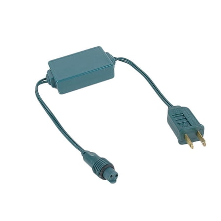 Novelty Lights Coaxial String Light Power Connector, Green Power Adapter for Coax LED Mini & C7 Strings, Indoor/Outdoor, Brand-Specific Use Only