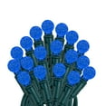 thumbnail image 1 of Novelty Lights G12 Blue LED Christmas String Lights 50 Globe Mini Bulbs (Green Wire, 25 Feet), 1 of 5