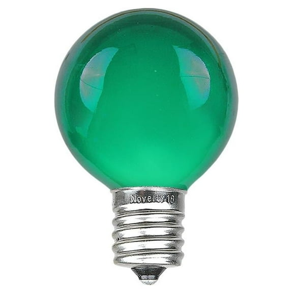 Novelty Lights Green G30 Globe Hanging Outdoor String Light Replacement Bulbs E12 Candelabra Base 5 watt