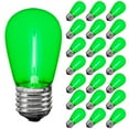 thumbnail image 1 of Novelty Lights Green S14 LED Globe Light Bulb, 1 Watt, 1 of 6