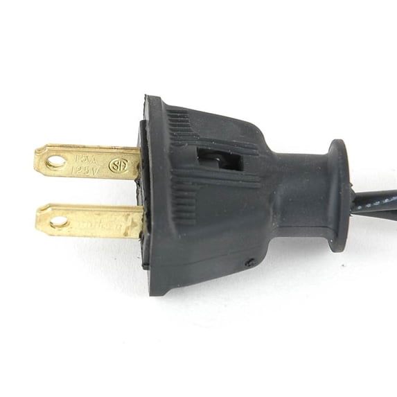 Novelty Lights Heavy Duty Male Plug, Black, 15 Amp Rating