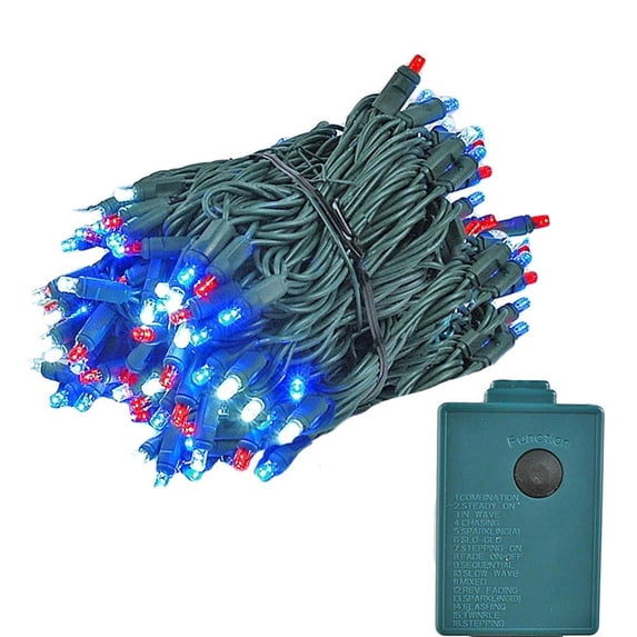Novelty Lights Multicolor 140 Light LED Chasing Mini Christmas String Lights 46.5 Feet