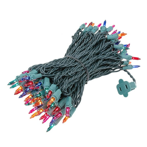 Novelty Lights Multicolored 100 Light Incandescent Mini Christmas String Lights 50 Feet