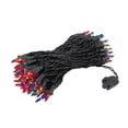 thumbnail image 1 of Novelty Lights Multicolored 100 Light Incandescent Mini Christmas String Lights Black Wire 50 Feet, 1 of 6