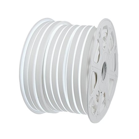 Novelty Lights Pure White Mini Neon Flex Rope Light Kit Customizable, 150 Feet