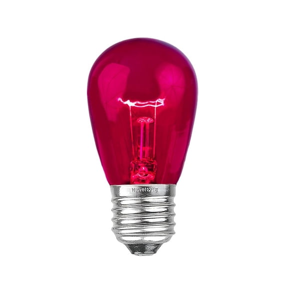 Novelty Lights Purple S14 Edison Hanging Outdoor String Light Replacement Bulbs E26 medium Base 11 Watt