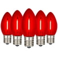 thumbnail image 1 of Novelty Lights Red C9 LED Shatterproof Plastic Christmas Replacement Bulbs 25 Pack, 1 of 7