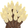 thumbnail image 1 of Novelty Lights Warm White C6 LED Christmas String Lights 70 Strawberry Bulbs (Brown Wire, 24 Feet), 1 of 4