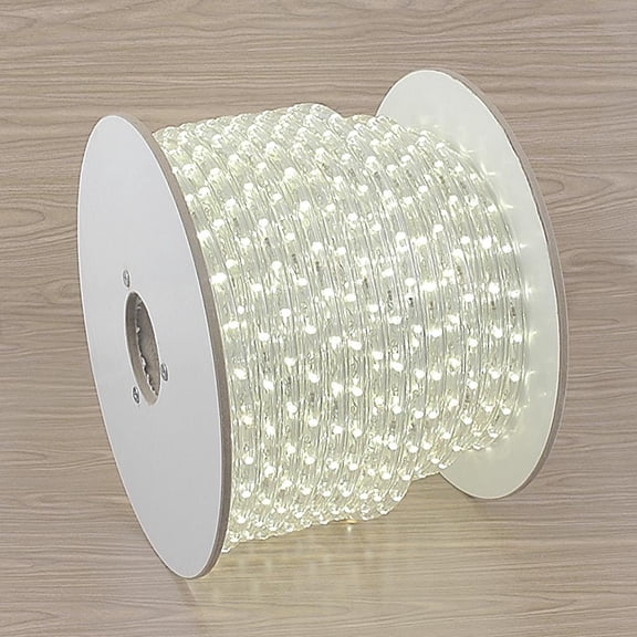 Novelty Lights Warm White LED Rope Light Spool, 1/2" Diameter, Customizable, 150 Feet