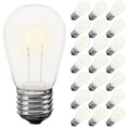 thumbnail image 1 of Novelty Lights Warm White S14 Hanging LED String Light Flex Filament Glass Replacement Bulbs E26 Medium Base 1 Watt, 1 of 7