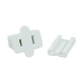 thumbnail image 1 of Novelty Lights SPT-1 Female Vampire Socket, 25 Pack White, Simple Slide-On Back, 8 Amp Rating for Indoor or Outdoor Use, Polarized Power Connector for Christmas Lights, 1 of 7