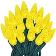 thumbnail image 1 of Novelty Lights Yellow C6 LED Christmas String Lights 70 Strawberry Bulbs (Green Wire, 24 Feet), 1 of 9