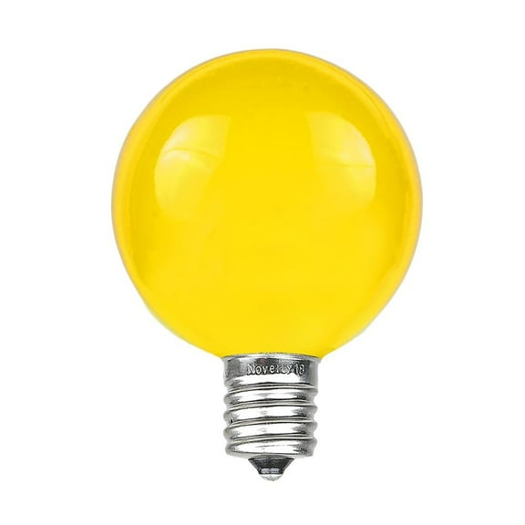 Novelty Lights Yellow G40 Globe 5 Watt Incandescent Light Bulbs