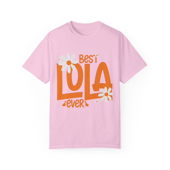 Novelty Lola's Grandmother Nan Nanny Filipino Saying Women Vintage Granny Grandparents family Moms Nanna Unisex Garment-Dyed T-shirt
