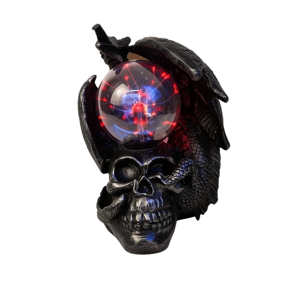 Novelty Magic Lamp Plasma Static Magic Ball Resin Desktop Ornament Decorative Tabletop Piece for Home Office Room Decor