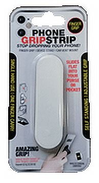 Novelty Max White Phone Grip Strip – Single Count Pack/Leather Series