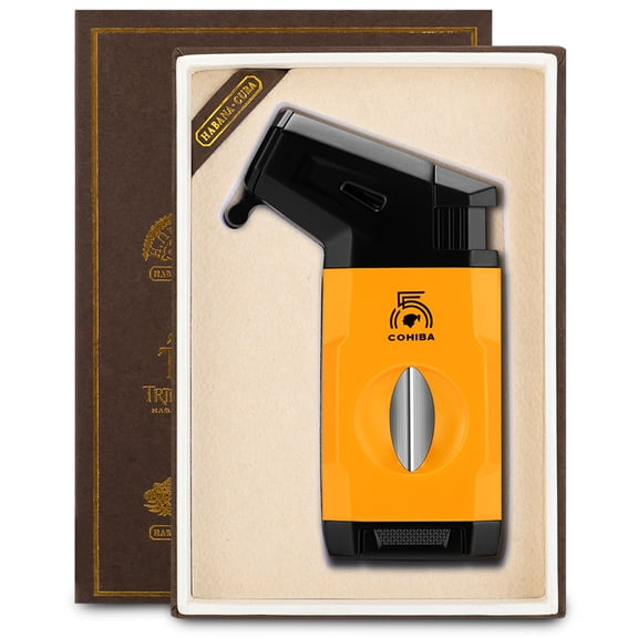 Cigar Lighter Direct Fire Travel Portable Multi-Functional Lighter Gift Box